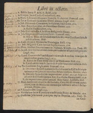 Libri in octavo.