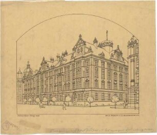 Pfann, Paul; München, Prinzregentenstr. 8; Haus Hartl - Perspektive