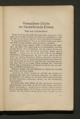 Versunkene Städte an Deutschlands Küsten