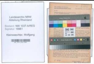 Entnazifizierung Wolfgang Kleinwaechter , geb. 00.00.0000 (Lehrer)