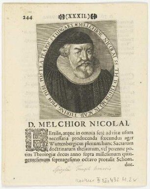 Bildnis des Melchior Nicolai