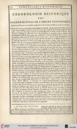 Chronologie historique des grands-maîtres de l’Ordre Teutonique