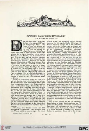 Ignatius Taschners Hauskunst
