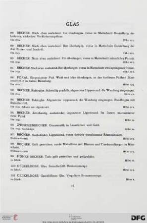 Glas (Nr. 88-115)