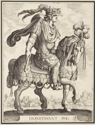 Domitian (Blatt 12, aus der Serie der Reiterbildnisse der ersten zwölf römischen Kaiser)