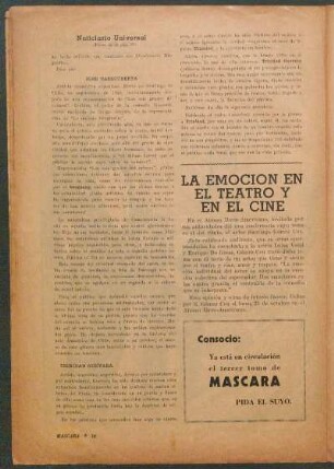 La emoción en el teatro y en el cine