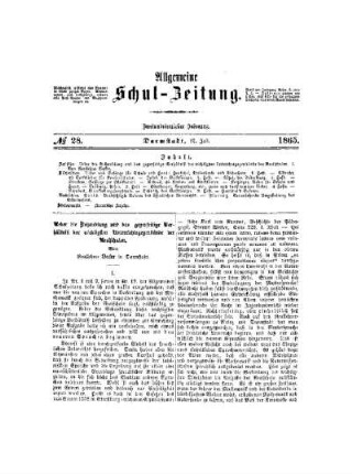 Ueber die Behandlung und das gegenseitige Verhältniß der wichtigsten Unterrichtsgegenstände der Realschulen