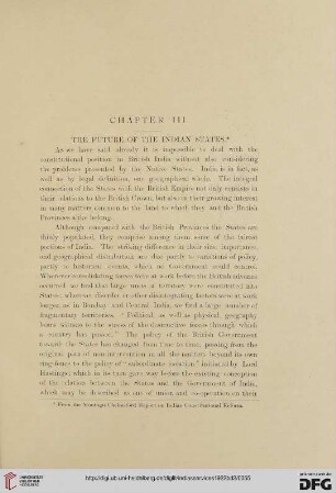 Chapter III – The future of the Indian states