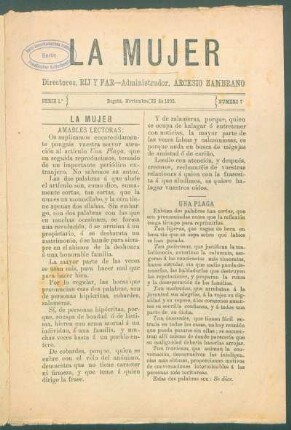 "La Mujer" - Amables lectoras