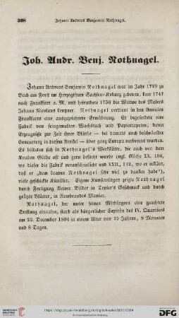 Joh. Andr. Benj. Rothnagel
