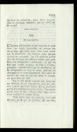 XII. De La Mort.