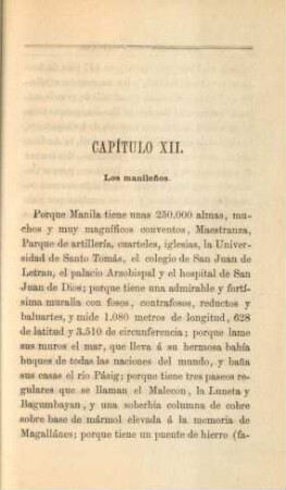 Capítulo XII. Los manilenos