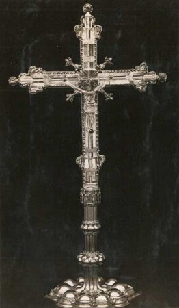 Kruzifix : Kruzifix aus Bergkristall in der Zwickauer Marienkirche, H. 66,5cm