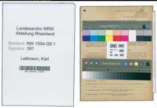 Entnazifizierung Karl Lettmann , geb. 18.07.1900 (Vorarbeiter)
