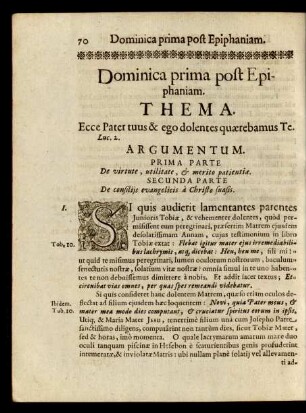Dominica prima post Epiphaniam.