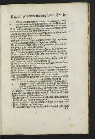 De mediis syllabis A.