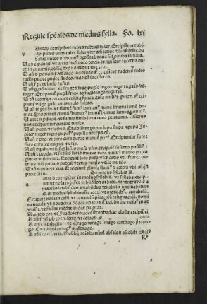 De mediis syllabis A.
