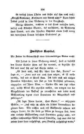 Zwölftes Kapitel. Wie Julius die Bekanntschaft eines liebenswürdigen Diebes macht