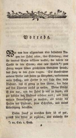 Phädrus in deutschen Reimen : Mit Anmerkungen, und einer Vorbereitung zu seiner Lektüre [et]c.