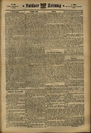 Zweite Ausgabe vom Freitag, den 08. September 1911.