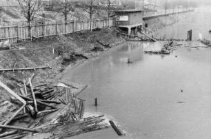 2. Schleusenkammer Neckargemünd, geflutete Baugrube