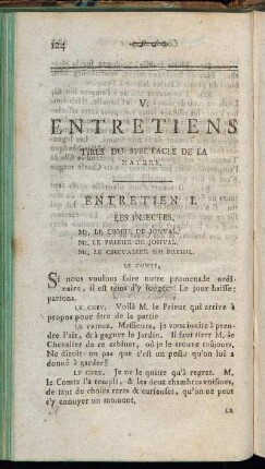 Entretien I. Les Insectes.