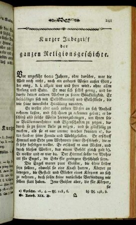 Kurzer Inbegriff der ganzen Religionsgeschichte.