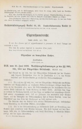 [III. Sachenrecht] Eigenthumsrecht