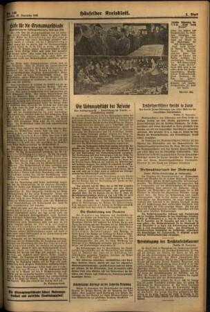 Zweite Ausgabe vom Freitag, den 29. November 1935.