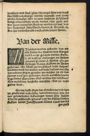 Van der Misse.