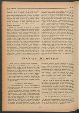 Notas sueltas
