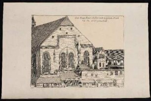 das Aagustiner Closter mit derselben Kirch zü St. Veit genan[n]dt. - Klosteranlage des ehemaligen Augustiner-Eremitenklosters Nürnberg, Nürnberg; Sankt Veit, Nürnberg