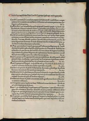 4r-6v, Tabula super epistolas Diui Caecilii Cypriani episcopi carthaginensis