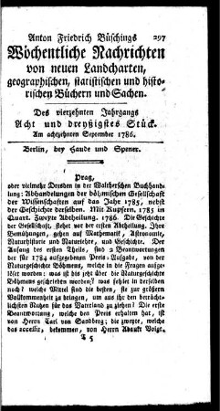 Acht und dreyßigstes Stück