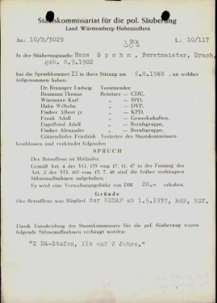 Spohn, Hans