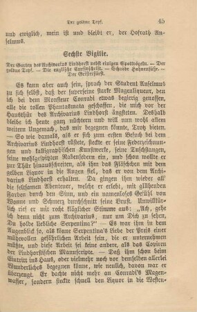 Sechste Vigilie. Der Garten des Archivarius Lindhorst …