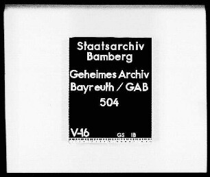 Zollstreitigkeiten mit benachbarten oberpfälzischen, Bamberger und Nürnberger Ämtern wegen der Zollgerechtsame im Amt Pegnitz