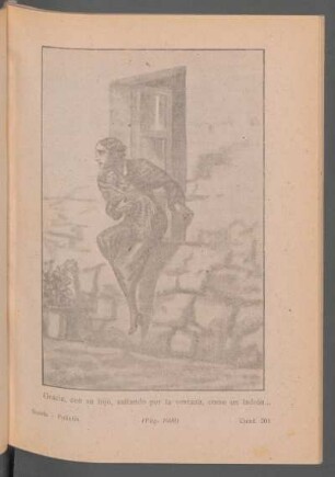 Gracia, con su hijo saltando por la ventana, como un ladrón... - [Ilustración]