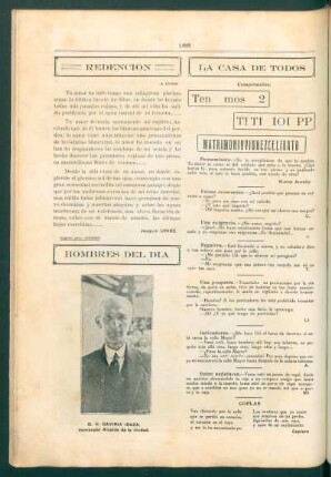 Hombres del día : D. H. Gaviria Isaza, nombrado alcalde de la ciudad.