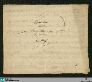 L' Amor marinaro. Excerpts. Arr - Don Mus.Ms. 2179 : pf; GraW Ib.6