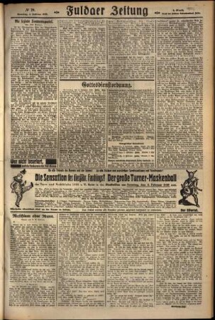 Zweite Ausgabe vom Samstag, den 04. Februar 1928.