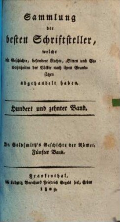Geschichte der Römer : von Erbauung der Stadt Rom bis auf den Untergang des abendländischen Kaiserthums, 6