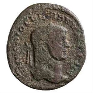 Münze, Follis, 297 - 298 n. Chr.