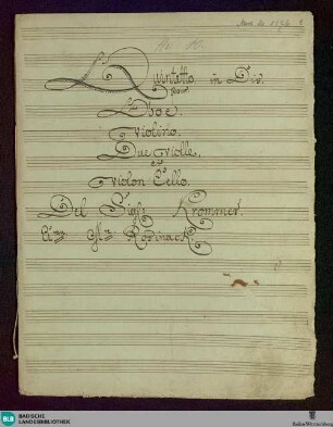 Quintets - Don Mus.Ms. 1176 : ob, strings; E|b; PadK 7.15