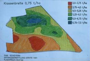 FAM Scheyern - Ertragsermittlung Ernte 1991 Flachfeld (16,6 ha)