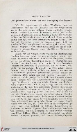 Zweites Kapitel: Die griechische kunst bis zur Besiegung der Perser