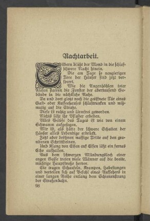 Nachtarbeit