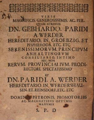 Absolutionem. In. Foro. Poenitentiali. Et. Contentioso ... Praeside. Amplissimo Johanne. Georgio. Simone. D Pvblicae. Ventilationi Exponit Michael. Hermann. Ziervogel Groebziga. Anhaltinvs Avtor ...