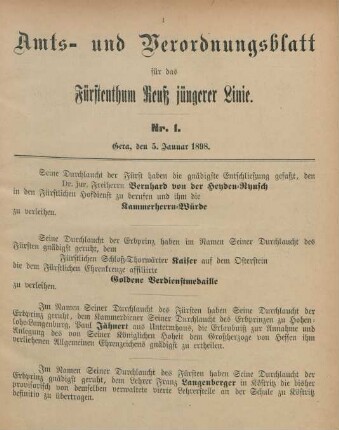 5. Januar-28. Dezember = Nr. 1-53
