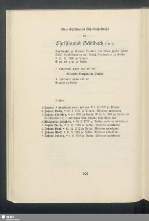 Linie Christianus Schilbach-Gotha